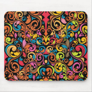 Funky pattern mouse pad