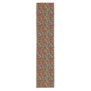 Funky pattern short table runner