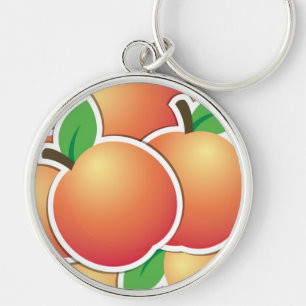 Funky peach key ring