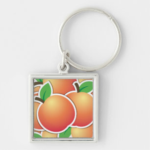 Funky peach key ring