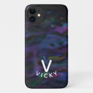 Funky personalised abstract smokey water colour Case-Mate iPhone case