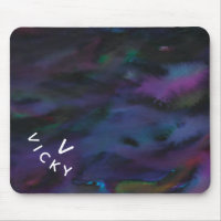 Funky personalised abstract smokey water colour