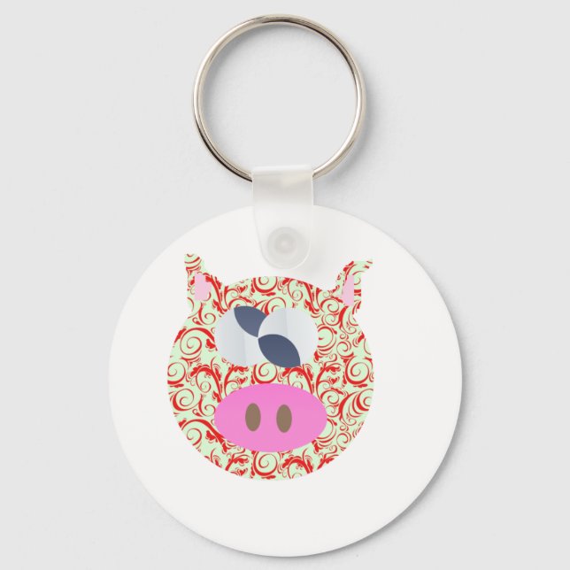 Funky Pig Key Ring (Front)