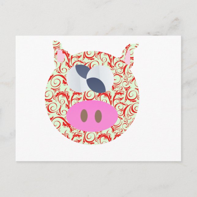 Funky Pig Postcard (Front)