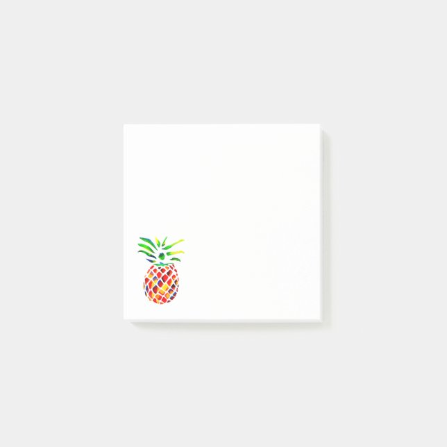 Funky pineapple cool art post-it notes (Front)
