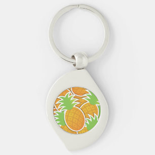 Funky pineapple key ring