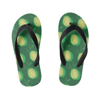 Funky pineapple kid's jandals