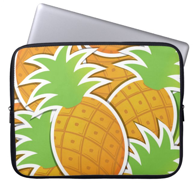 Funky pineapple laptop sleeve (Front)