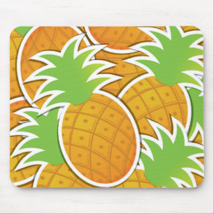 Funky pineapple mouse pad