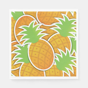 Funky pineapple napkin