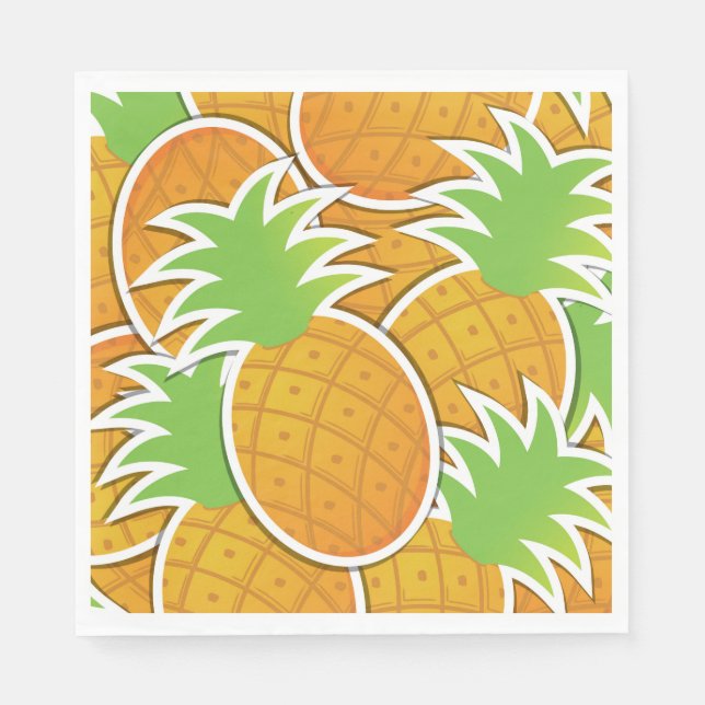 Funky pineapple napkin (Front)