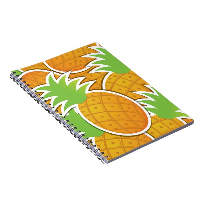 Funky pineapple spiral notebook (Right Side)