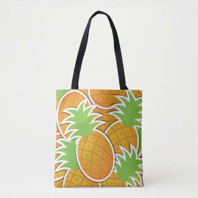 Funky pineapple tote bag (Front)