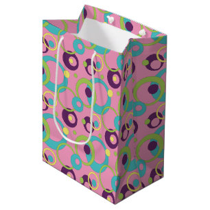 Funky Pink Circles Gift Bag