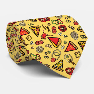 Funky Pizza Slices Tie