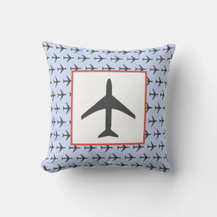 Funky Plane Aeroplane Aviation Fly Cushion