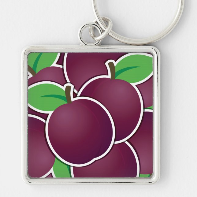 Funky plum key ring (Front)