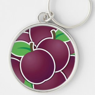 Funky plum key ring