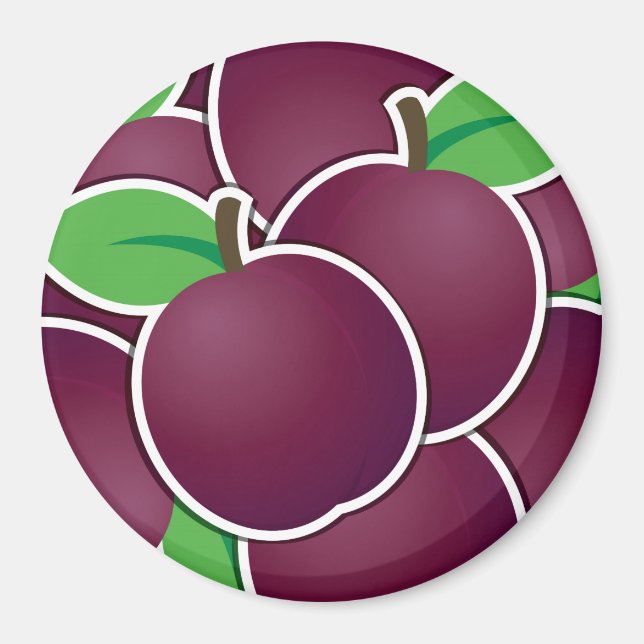 Funky plum magnet (Front)