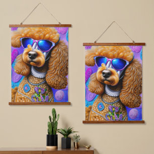 Funky Poodle Hanging Tapestry