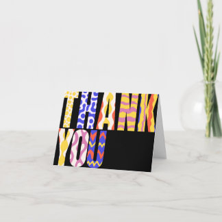 Funky Pop Bold Retro Typography Vibrant Thank You 