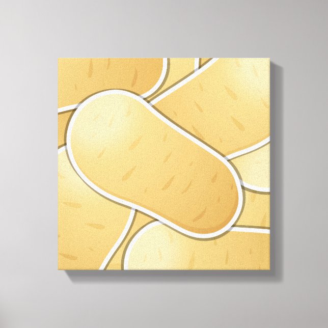 Funky potato canvas print (Front)