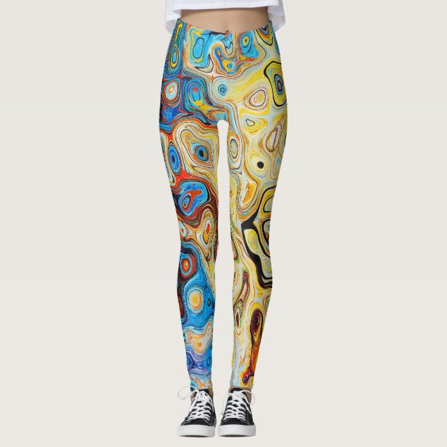 Funky Psychadelic Leggings (Front)