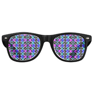 Funky Psychedelic Pattern Retro Sunglasses