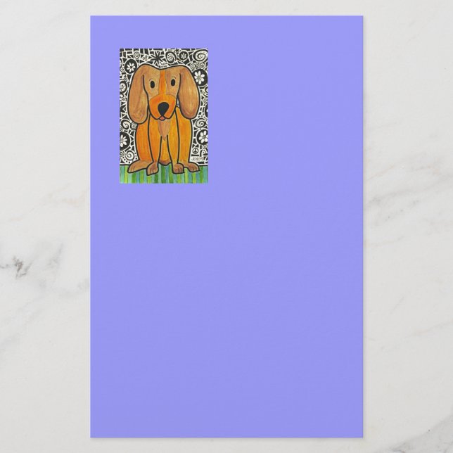 Funky Puppy Stationery (Front)