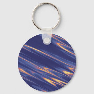Funky Purple Art Key Ring