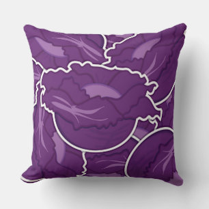 Funky purple cabbage cushion