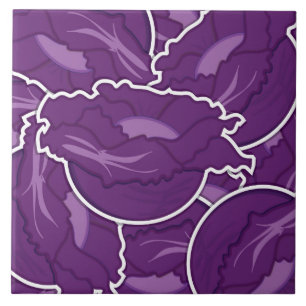 Funky purple cabbage tile