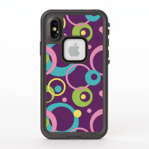 Funky Purple Circles Lifeproof Case
