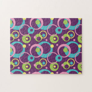 Funky Purple Circles Puzzle