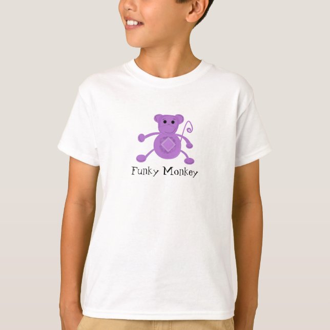 Funky Purple Monkey T-Shirt (Front)