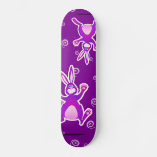 Funky rabbit, skate skateboard