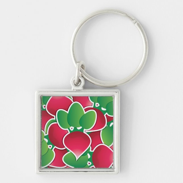 Funky radish key ring (Front)