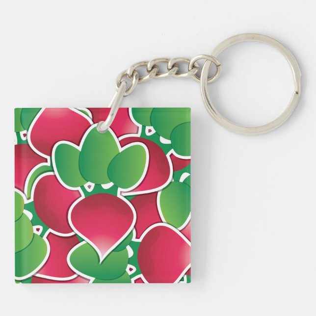 Funky radish key ring (Back)