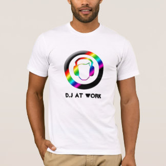 Funky Rainbow D.J AT WORK Tshirt