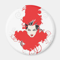 Funky Retro Fridge Magnet