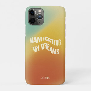 Funky Retro Grainy Gradient Texture Manifestation Case-Mate iPhone Case