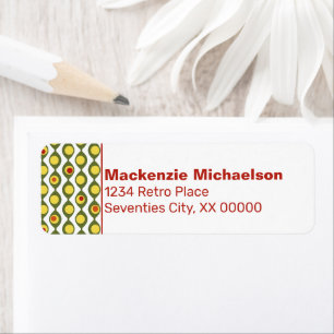 Funky Retro Olive Bead Custom Colours Pattern