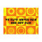 Funky Retro Orange Yellow Circle Change of Address