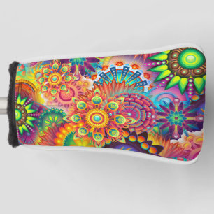 Funky Retro Pattern Abstract Bohemian Golf Head Cover