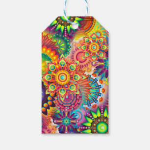 Funky Retro Pattern Abstract Boho Gift Tags