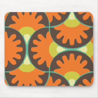 Funky Retro Swirl Mouse Pad