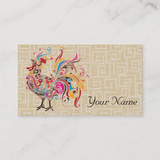 Funky Rooster Business Card (Front)