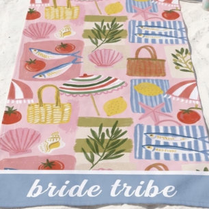 Funky Sardine Bride Tribe Beach Towel