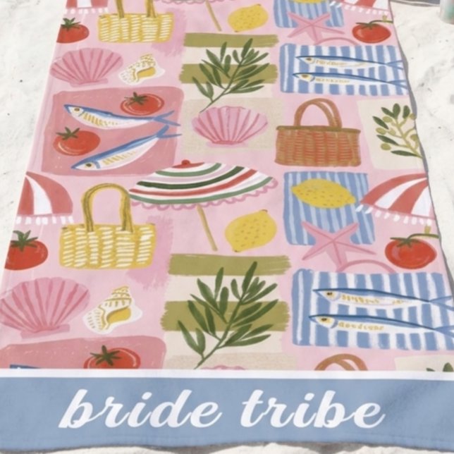 Funky Sardine Bride Tribe Beach Towel (Creator Uploaded)