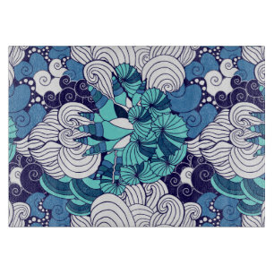 Funky Seashell Pattern Cutting Board